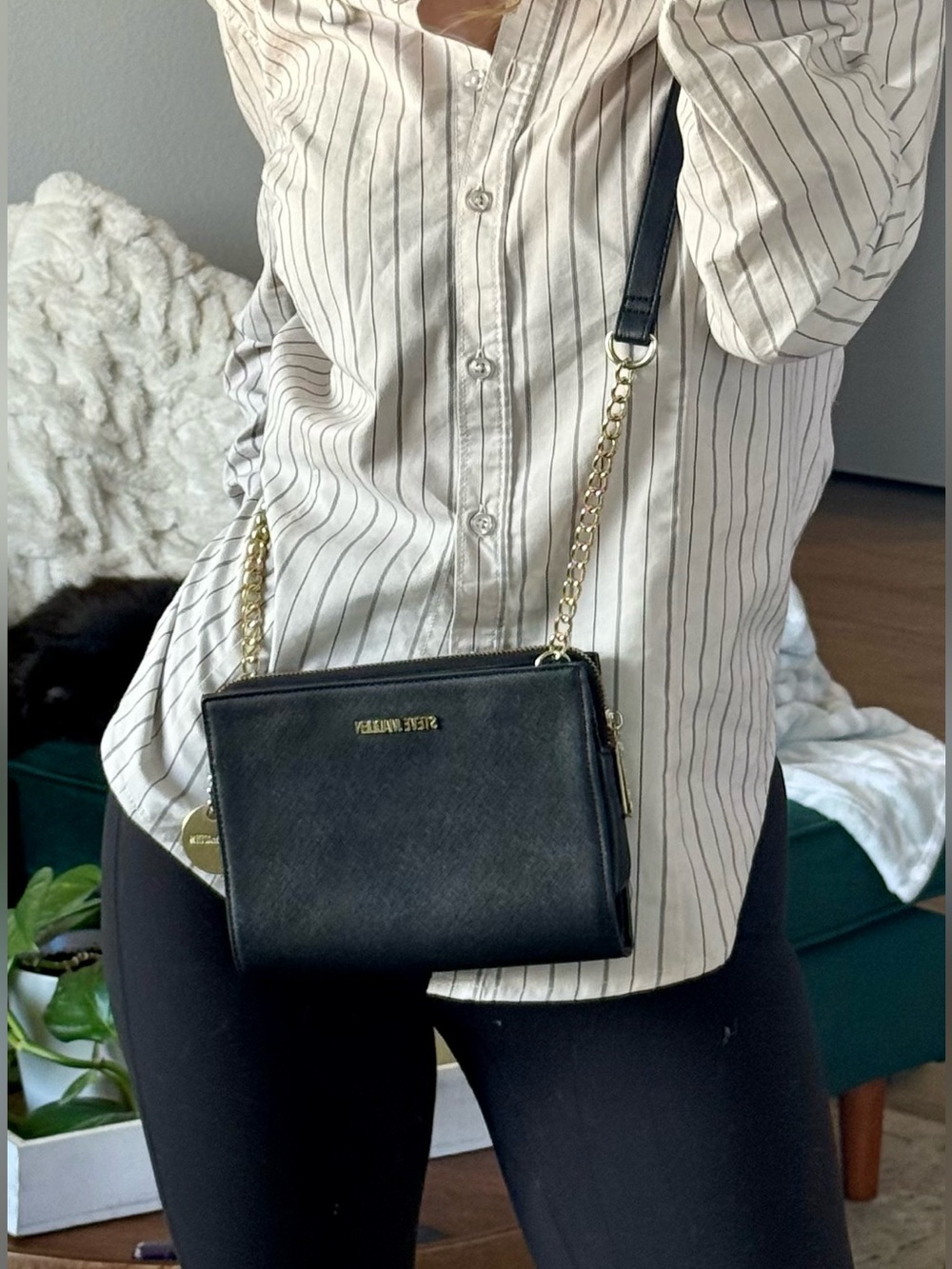 Steve Madden - Black Mini Crossbody Bag/Wallet